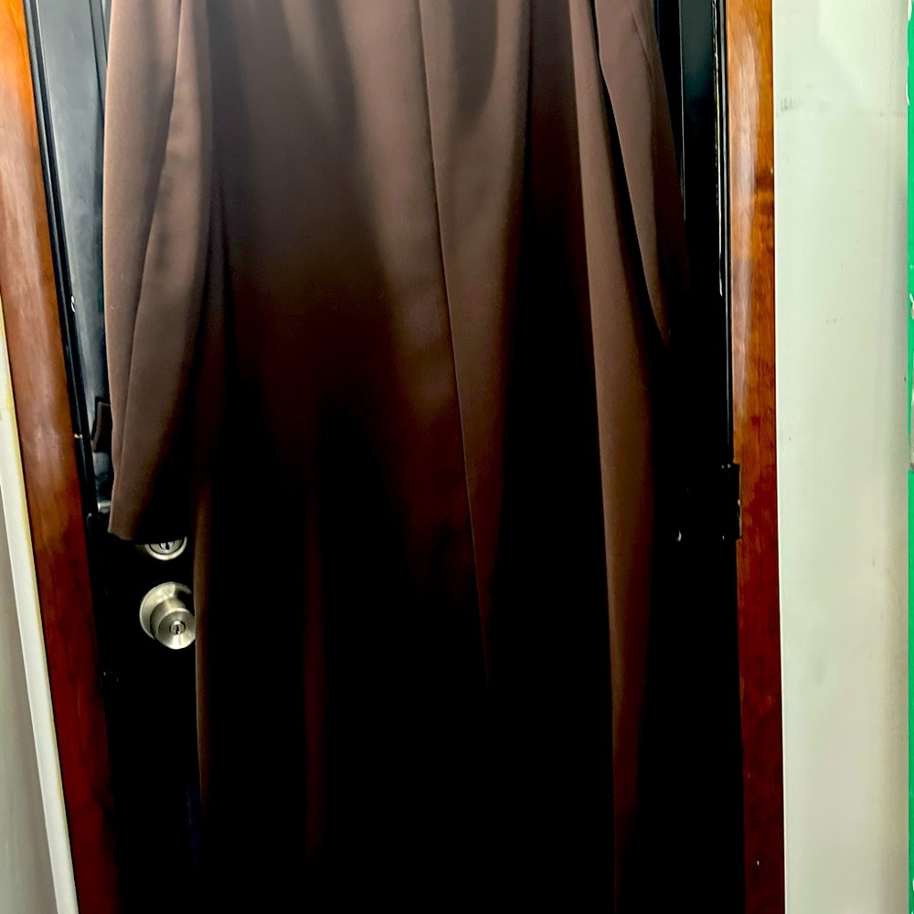 Man Long Brown Trench Coat